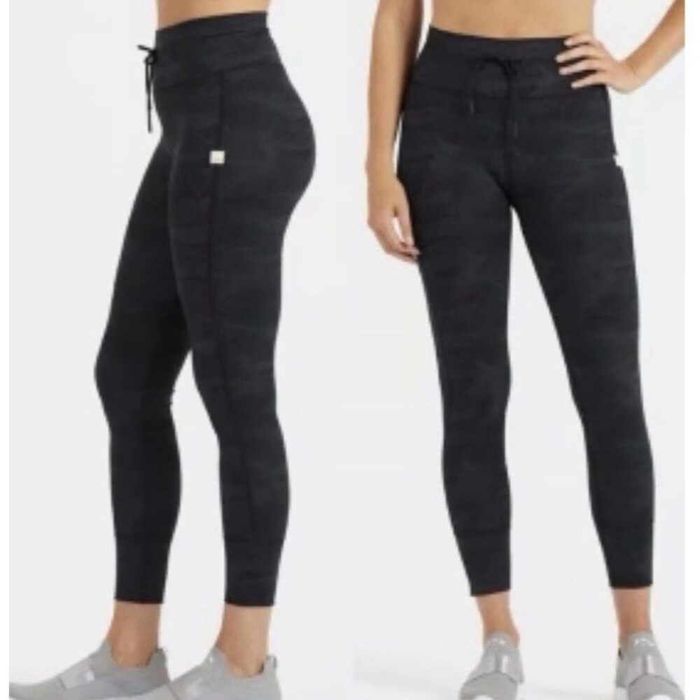 Vuori Joggers Women XSMALL? High Rise Daily Drawstring Pants Leggings Camo Green